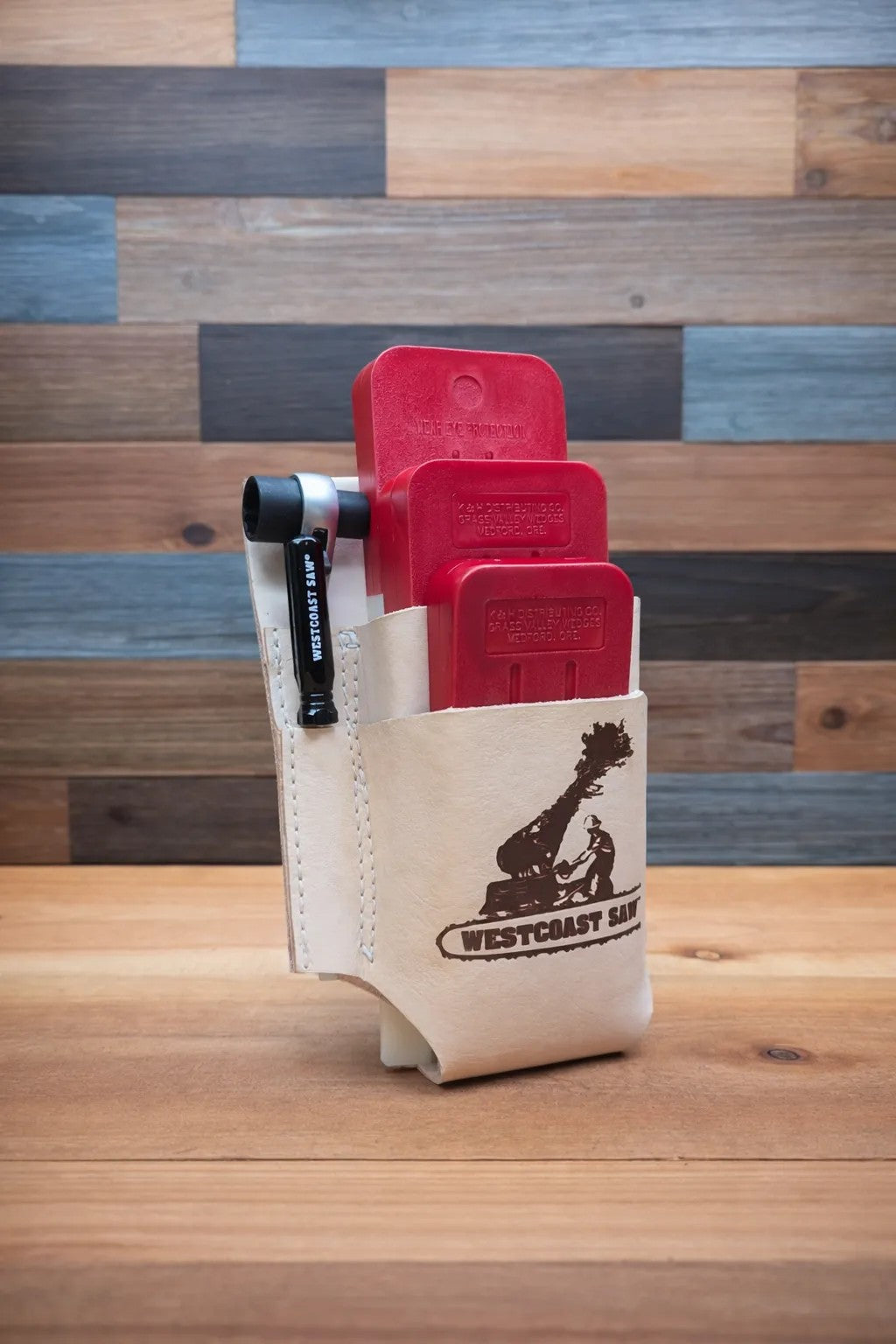 Westcoast Saw Leather Wedge Pouch